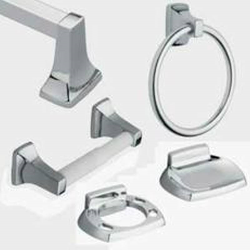 Moen Donner Series 2860 Towel Ring, 61/4 in Dia Ring, 22 lb, Aluminum