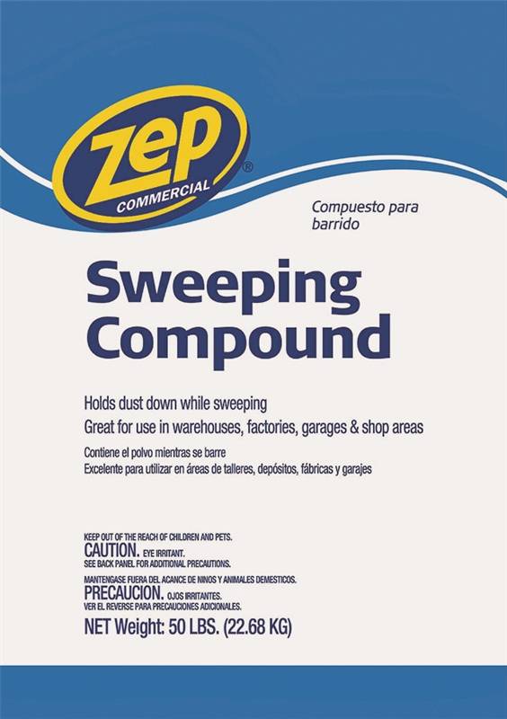 Zep HDSWEEP50 Sweeping Compound, 50 lb Bag, Solid, Odorless