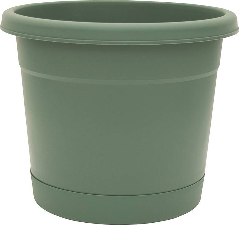 Southern Patio RN2008OG Planter with Attached Saucer, 20 in W, 20 in D