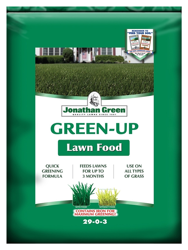 GreenUp 11988 Lawn Fertilizer, 15 lb, Bag, 5000 sqft, Green, Granular