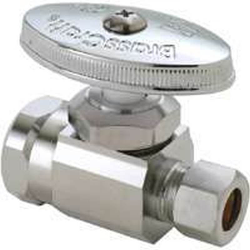 BrassCraft OR12X C1 Stop Valve, 1/2 x 3/8 in Connection, Compression x FIP, 125 psi Pressure