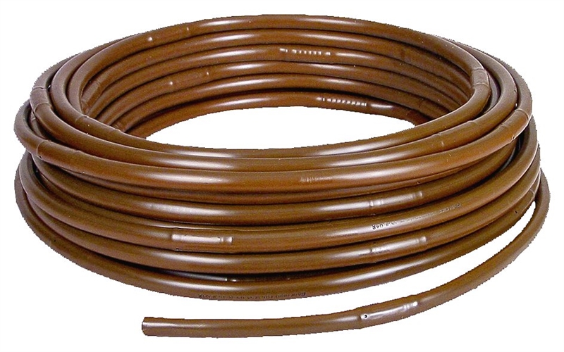 Rain Bird ET63100S Emitter Tubing, 100 ft L, Brown