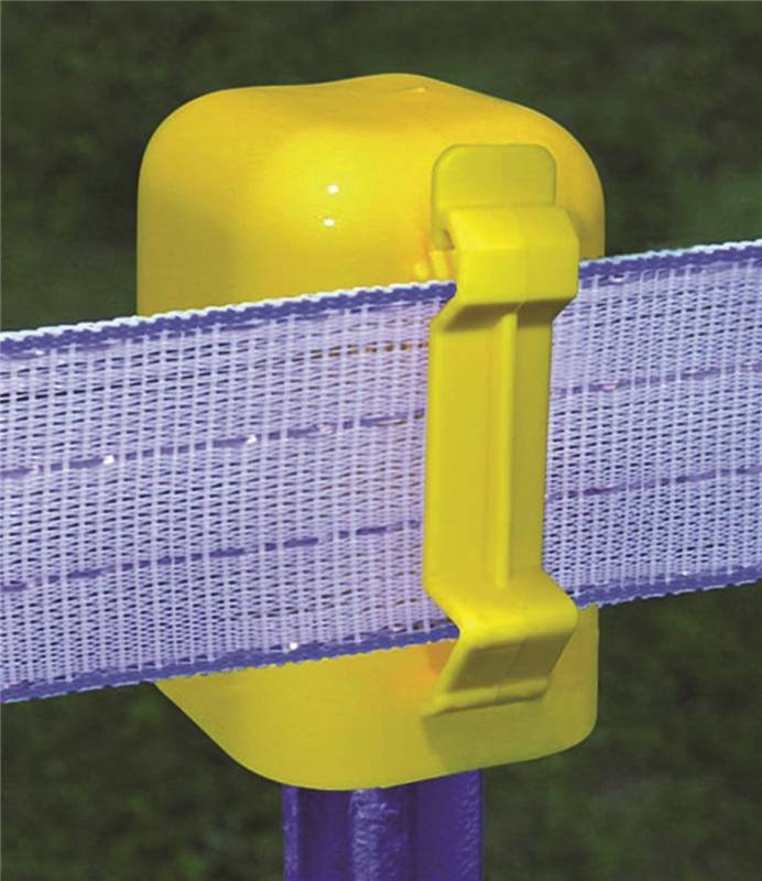 FiShock ITCPYFS Electric Fence Insulators, TPost Top, Yellow
