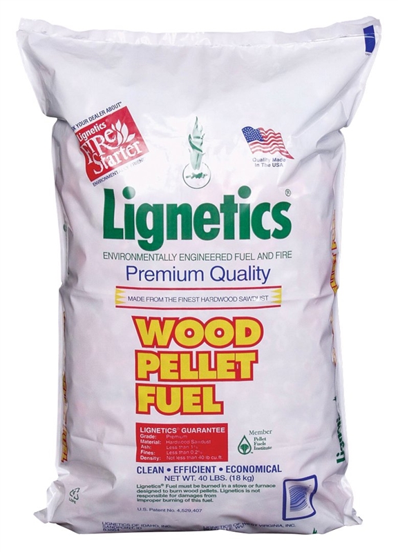 FG10 Premium Wood Pellet Fuel, 40 lb Bag, 8800 BTU/lb