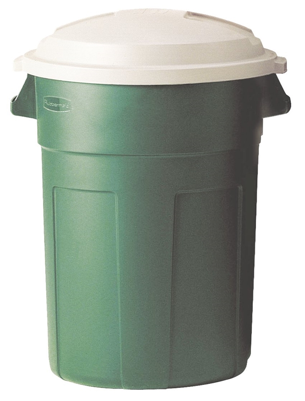 32GAL GREEN TRASH CAN Case of 8