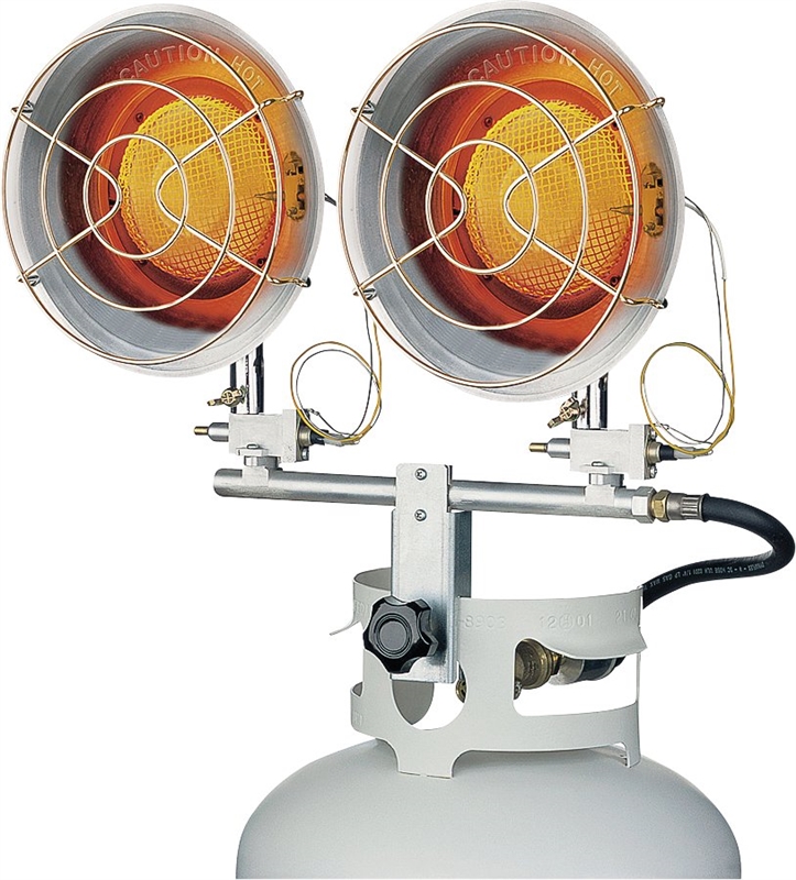 Dura Heat TT30D/CSA Double Tank Top Heater, 20 lb Fuel Tank, Liquid