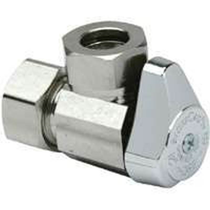 BrassCraft G23341X CD 1/4 Turn Angle Stop Valve, 1/2 X 7/16 in
