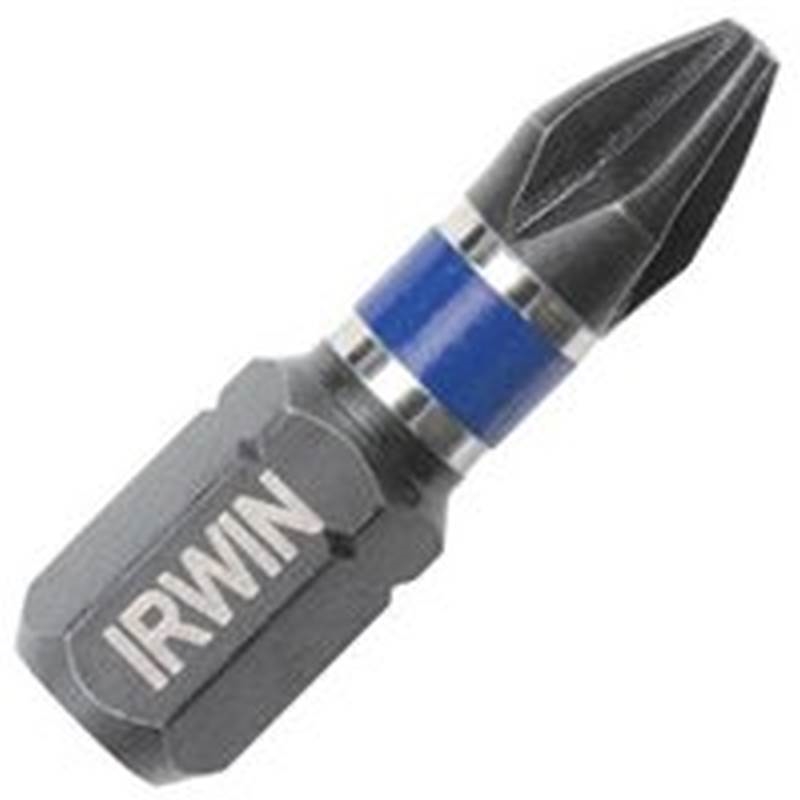 Irwin 1837327 Power Bit, 2 Drive, Phillips Drive, 1/4 in Shank, Hex