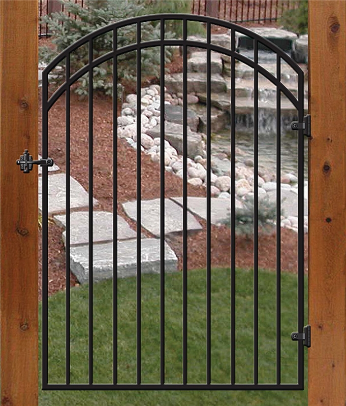 Nuvo Iron GGI0440RG02AG03 Ornamental Gate, 33 in W, 68 in H, Iron