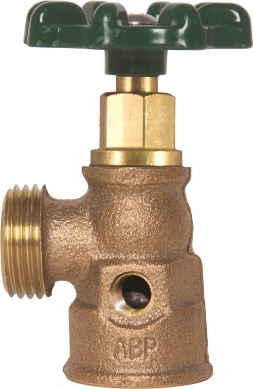 Arrowhead 240BCLD Cooler Valve, 3/4 in FIP Inlet X 3/4 in Hose with 1/8