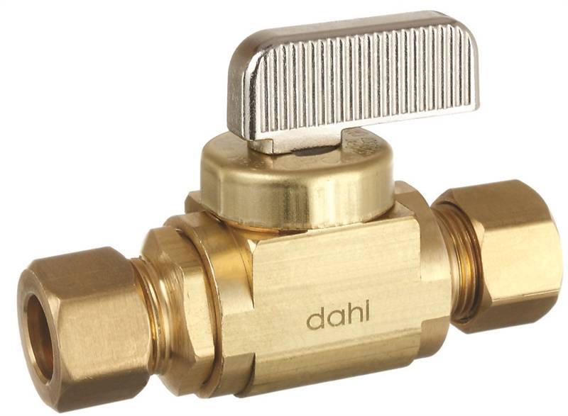 MiniBall 5213131BAG Quarter Turn Straight Stop Valve, 3/8 in