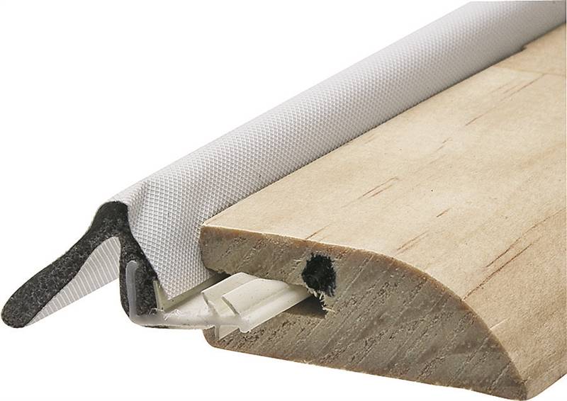 Frost King WV21H Door Set with Stop, 11/2 in W, 17 ft L, Vinyl/Wood