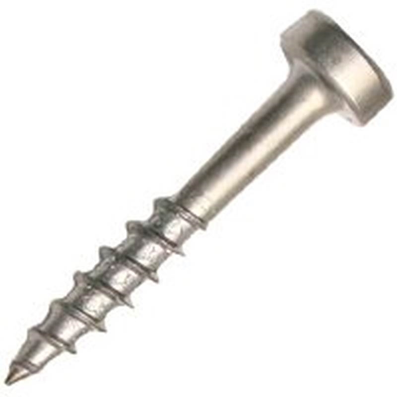 Kreg SPSF125100 SelfTapping Wood Screw, NO 6 x 11/4 in, Steel, Zinc