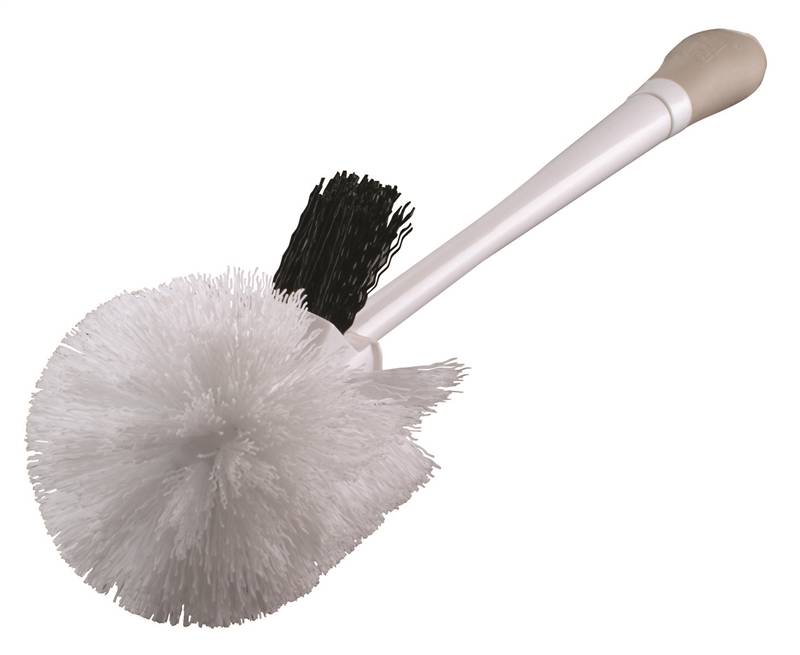 HomePro 314MB Round Toilet Bowl Brush With Microban, Comfort Grip