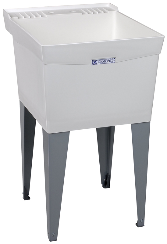 Utilatub 19F Deluxe Laundry/Utility Tub, 34 in H X 20 in W X 24 in D, Thermoplastic White