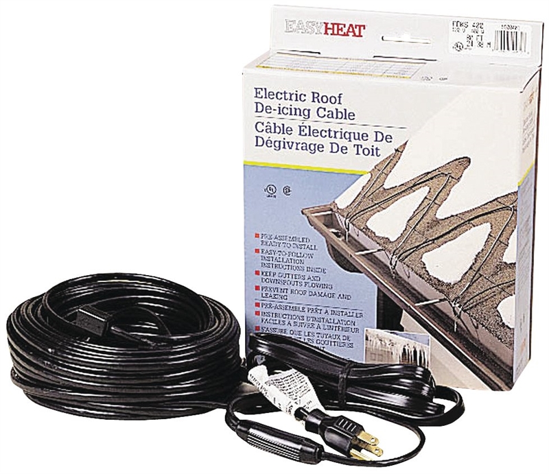 Easy Heat ADKS Fixed Resistance Roof and Gutter DeIcing Kit, 30 ft