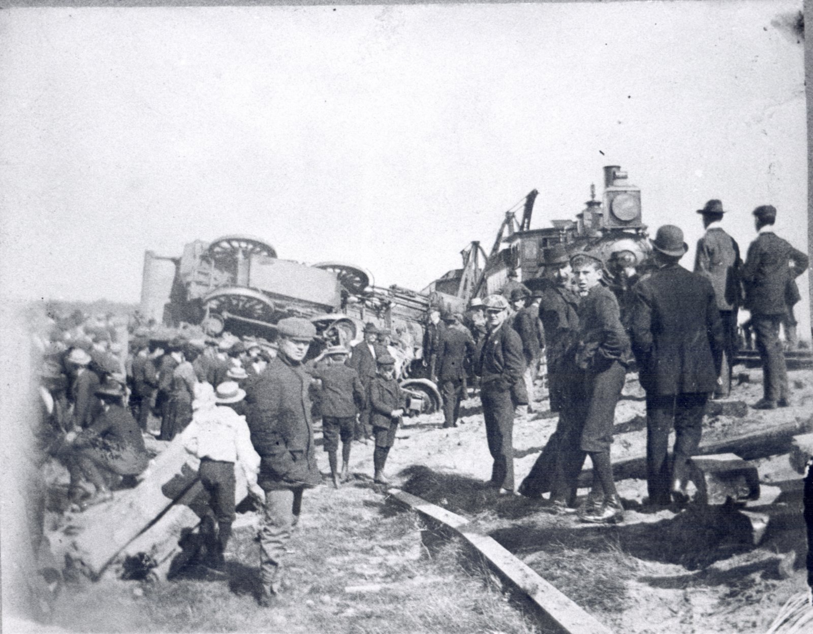 Train Wreck, WaterlooElmira Branch Line, 1902 Waterloo Public Library