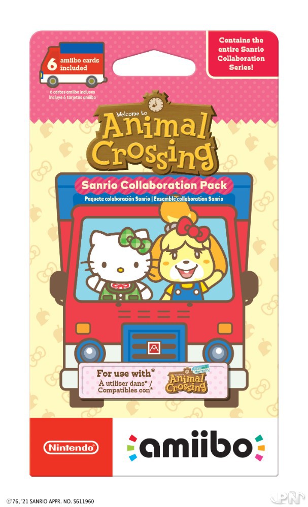 Nintendo annonce la sortie du Sanrio Collaboration Pack (lot de 6 cartes amiibo Animal Crossing
