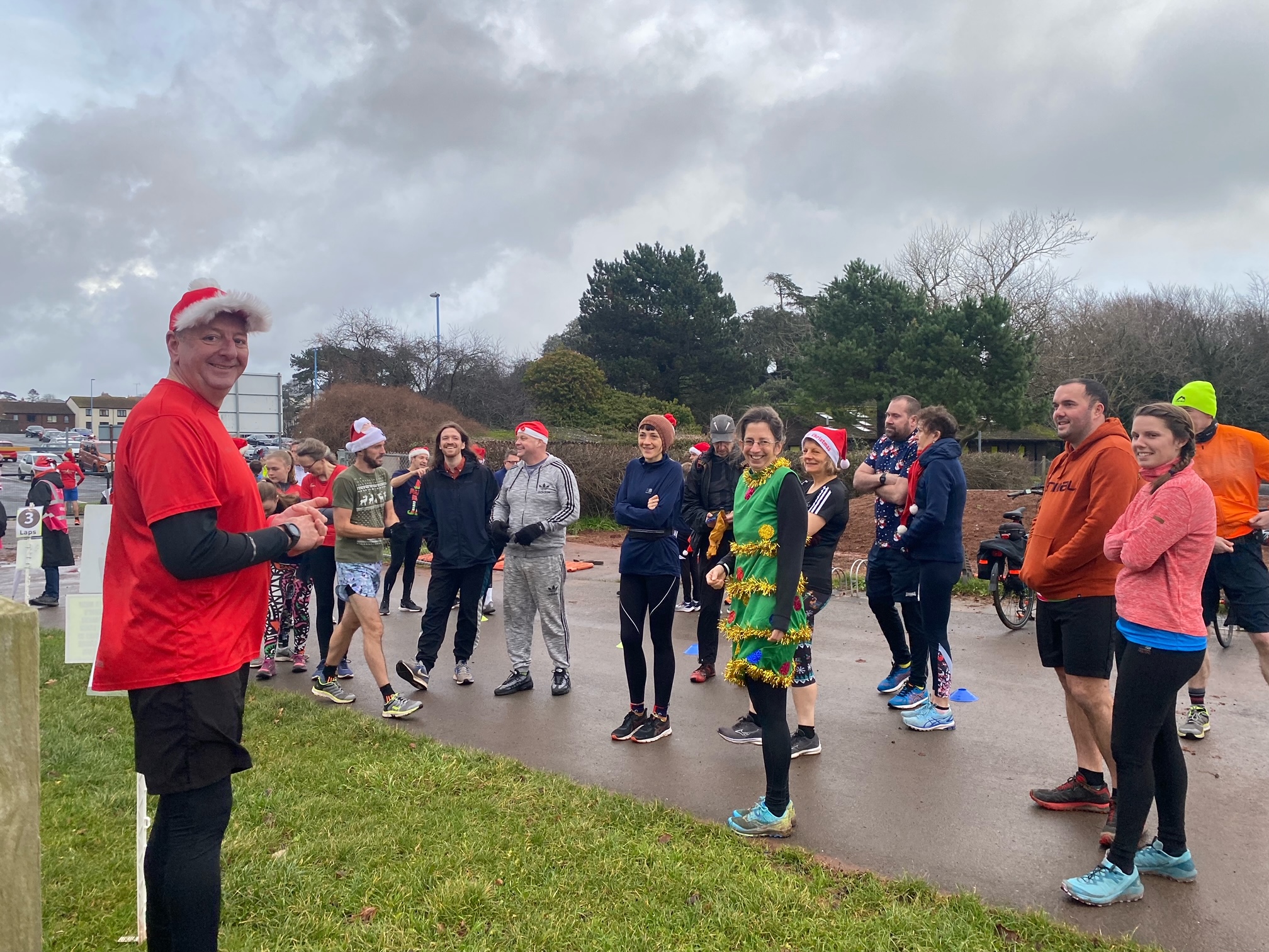 Torbay Velopark parkrun Christmas Day Run Write Report Torbay