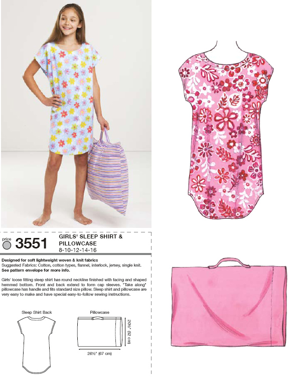Kwik Sew Sleep Shirt and Pillowcase 3551 pattern review by appleton78