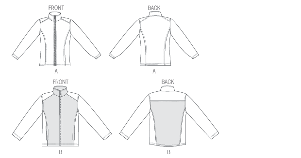 Kwik Sew 4032 Misses'/Men's Jackets sewing pattern (620 x 327 Pixel)