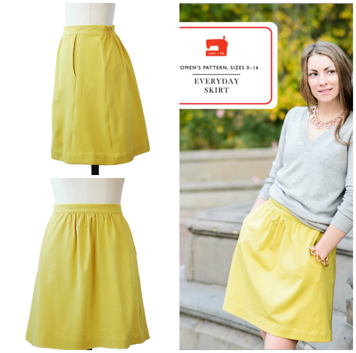 Liesl + Co. LC005 Everyday skirt Downloadable Pattern