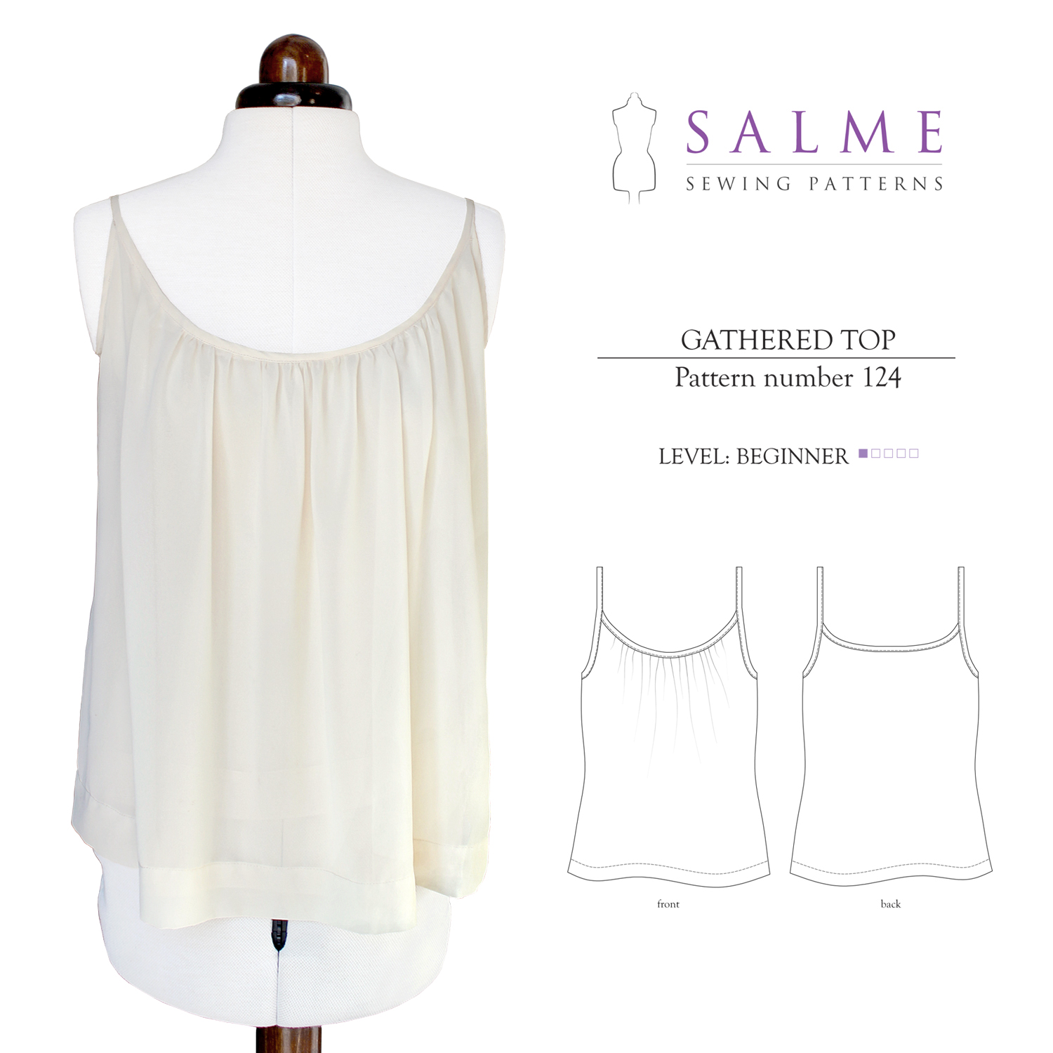 47+ Designs Gathered Bust Tank Top Sewing Pattern MelisaRhion