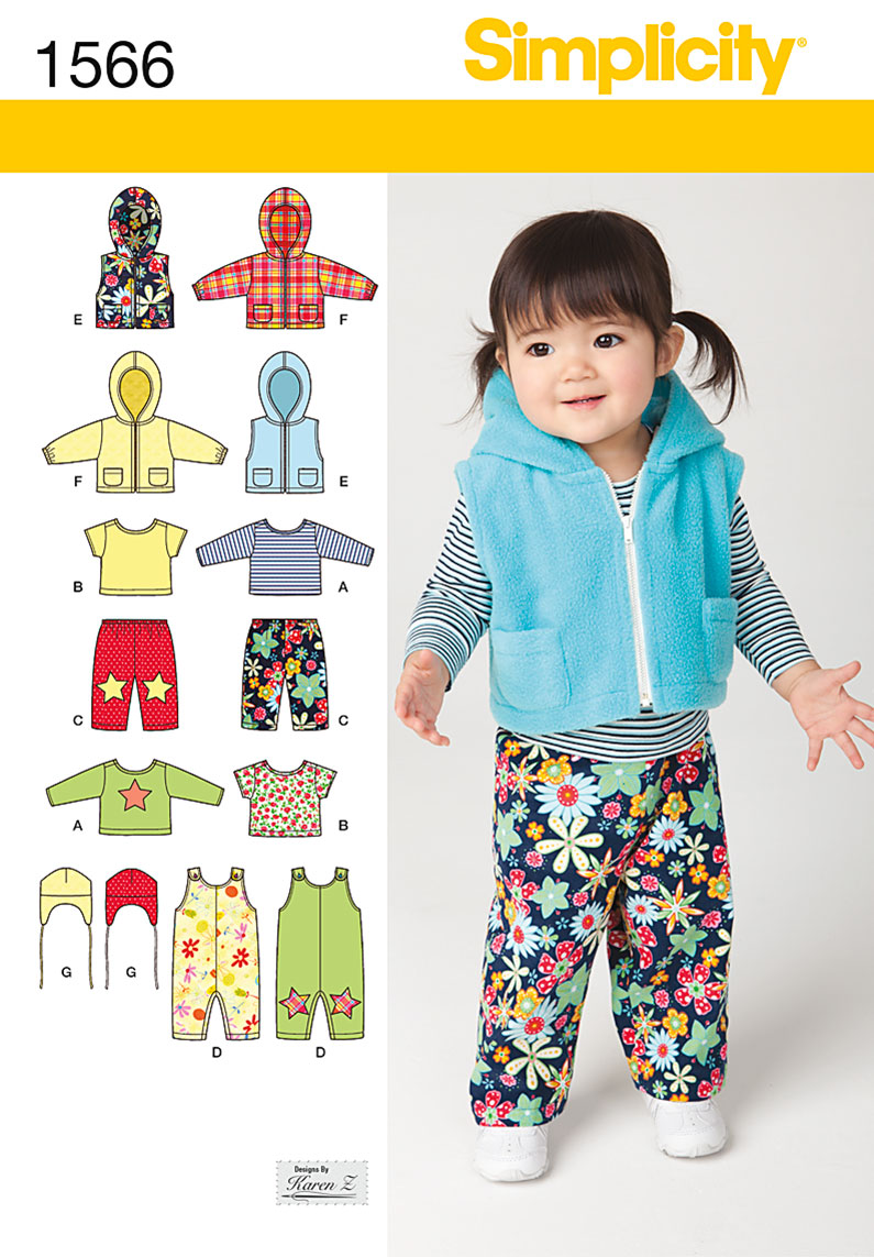 Simplicity 1566 Babies' Separates
