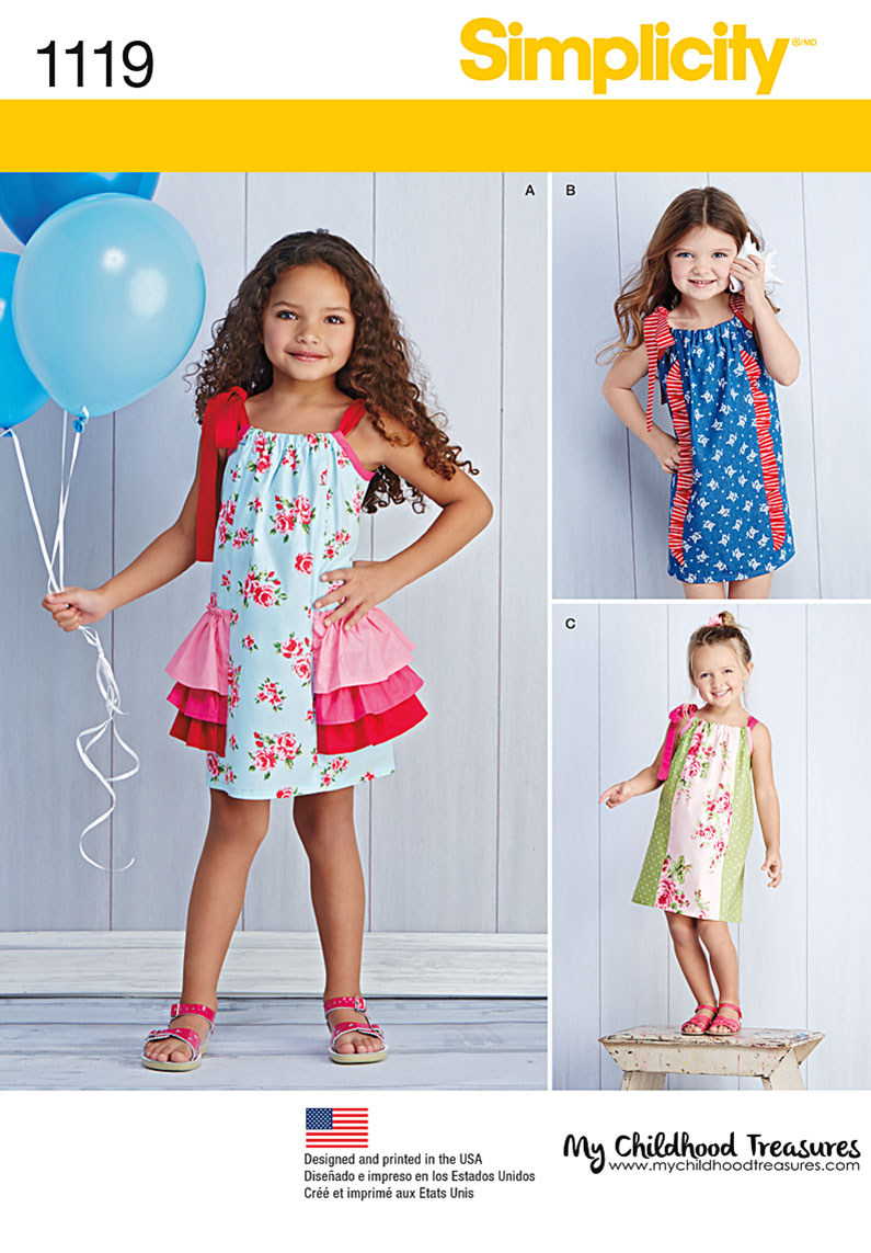 Simplicity 1119 Children's Pillowcase Dresses