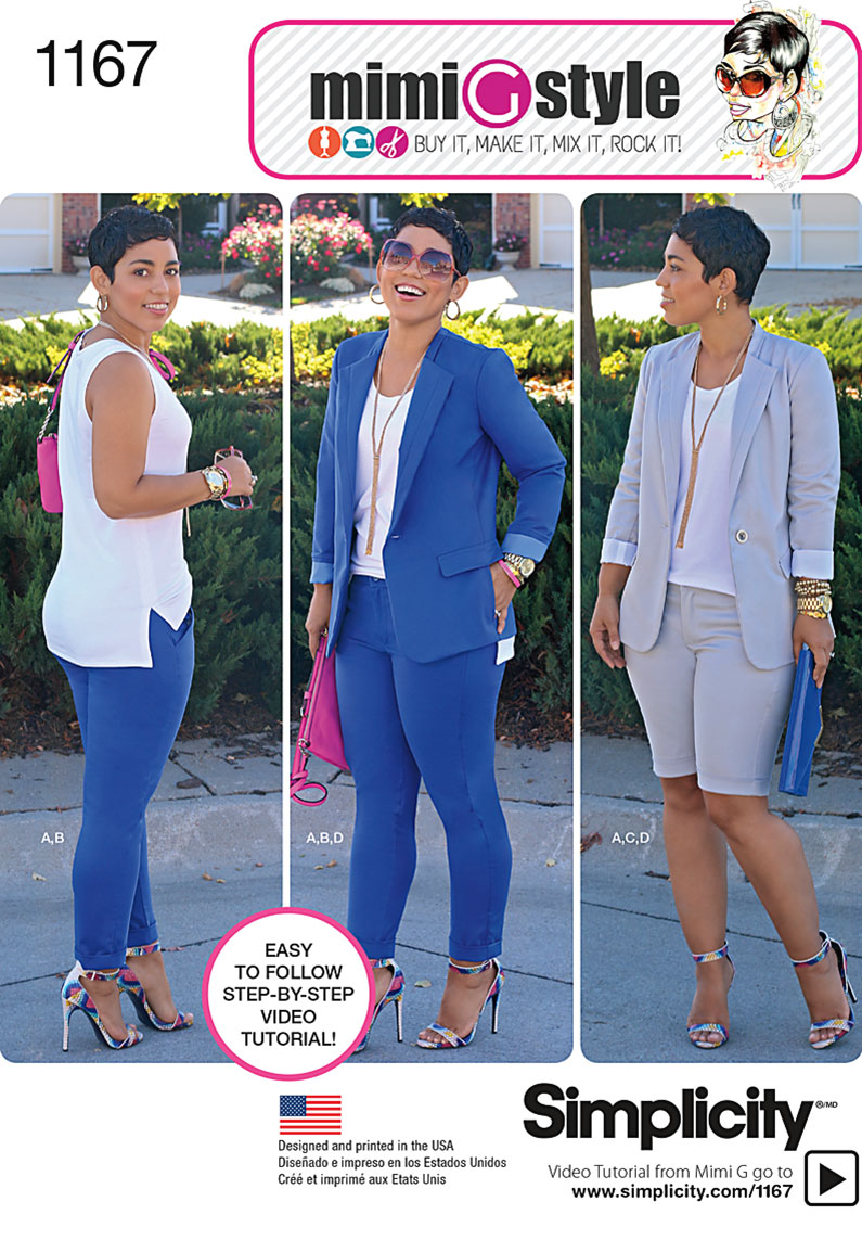 Simplicity 1167 Misses' Sportswear. Mimi G. Style Collection. sewing