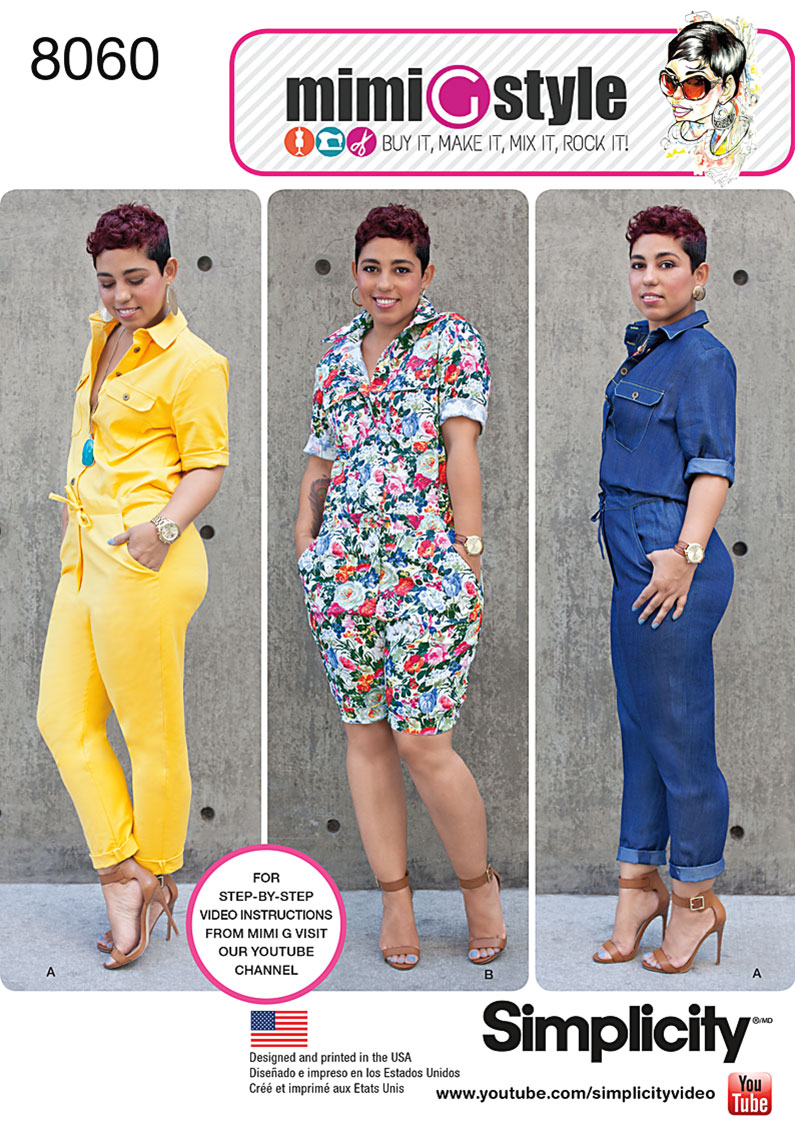 Simplicity 8060 Misses' Jumpsuits from Mimi G Style sewing pattern