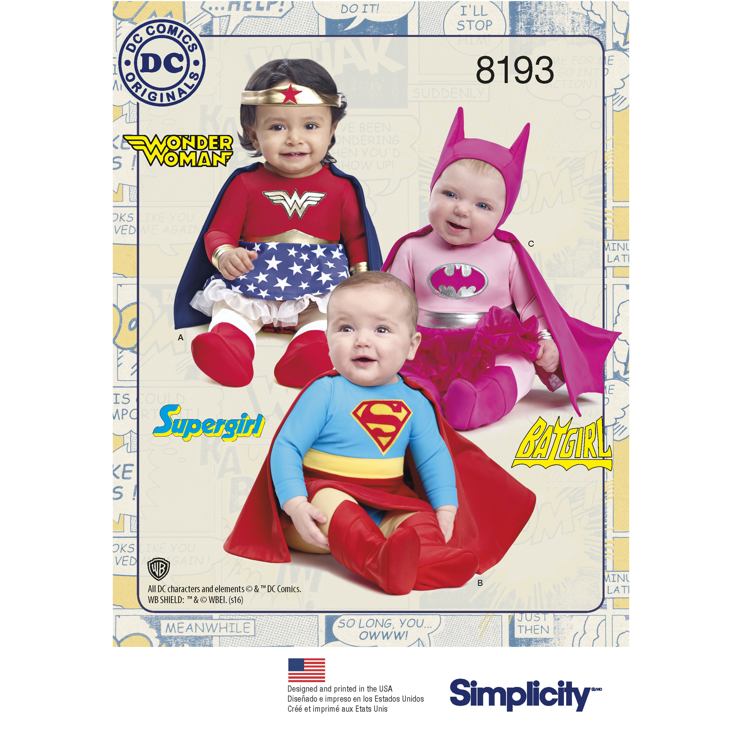 Simplicity 8193 Babies' Costumes