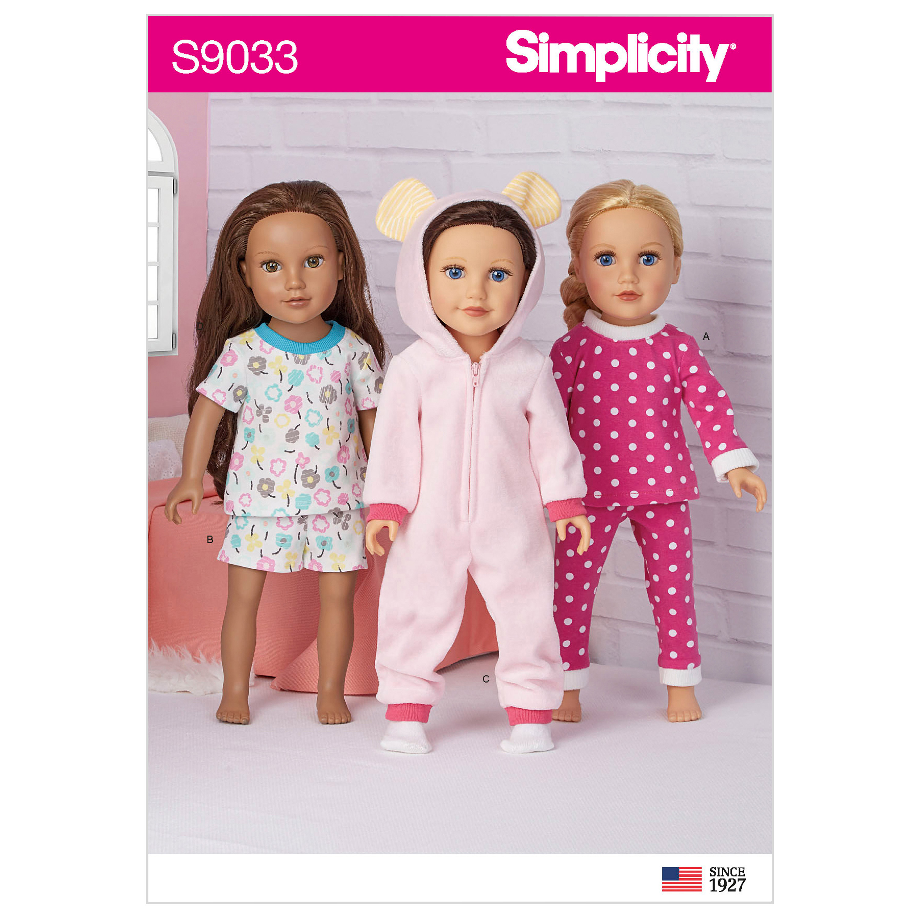 Simplicity 9033 18" Unisex Doll Clothes