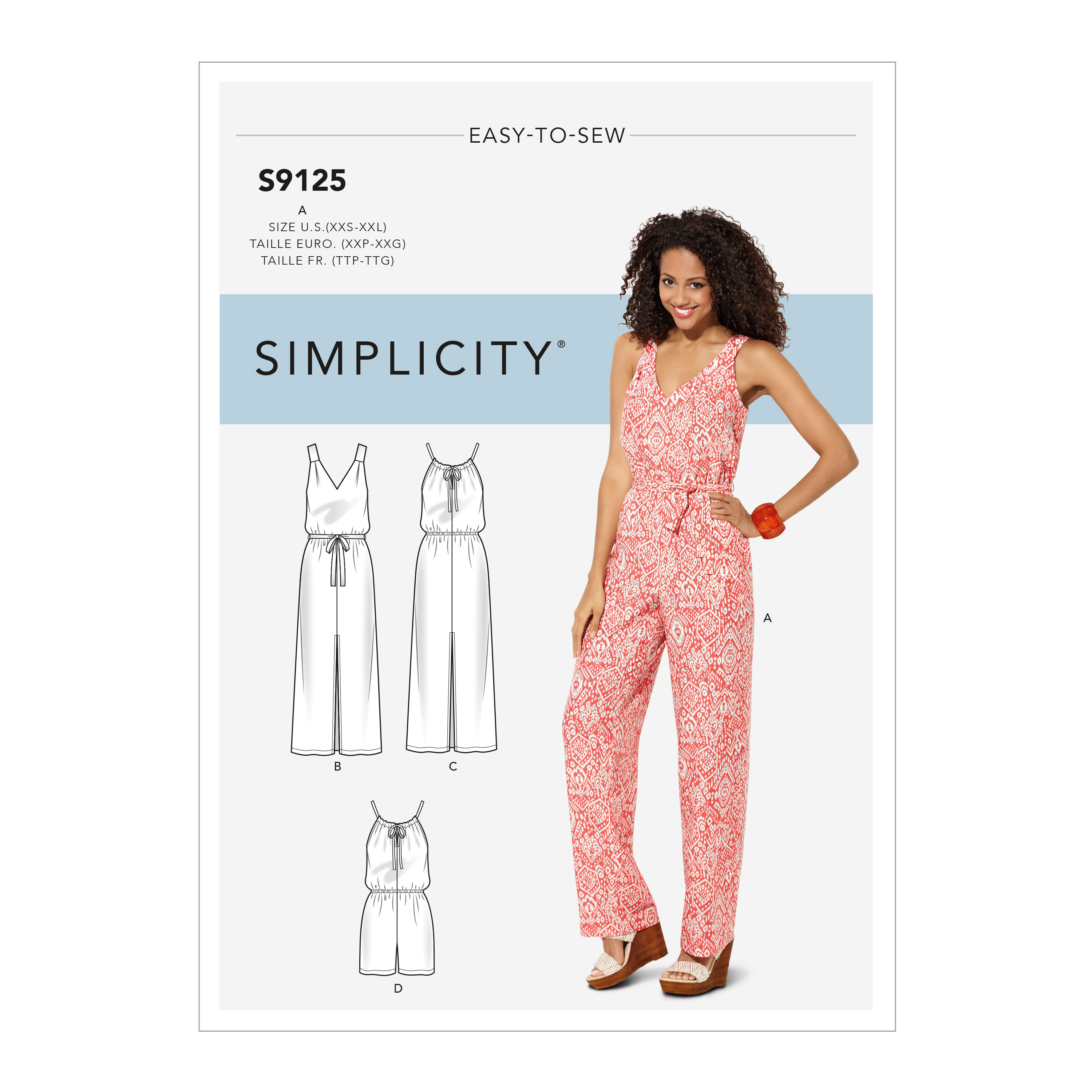 Simplicity 9125 Misses' Dresses & Jumpsuits