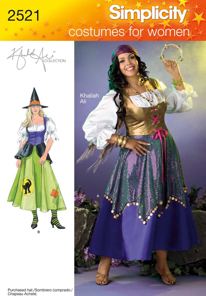 Simplicity 2521 Women's & Women's Petite Costumes