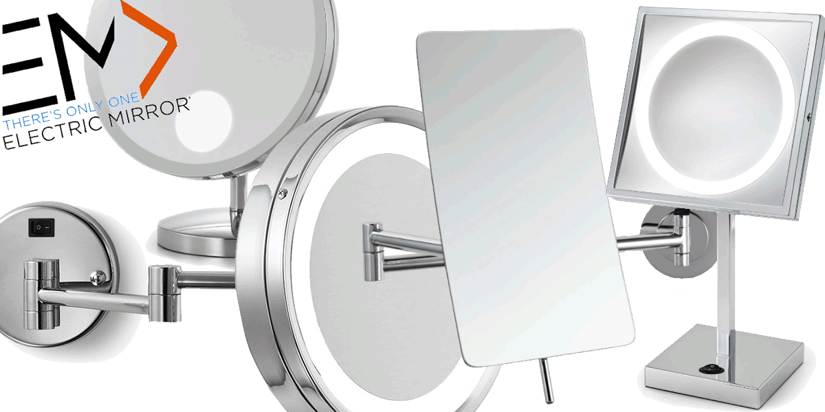 Electric Mirror LED Hardwired 5x Stainless Makeup Mirirror