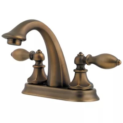 Velvet Aged Bronze Catalina LF048E0BV 2Handle 4" Centerset Bathroom