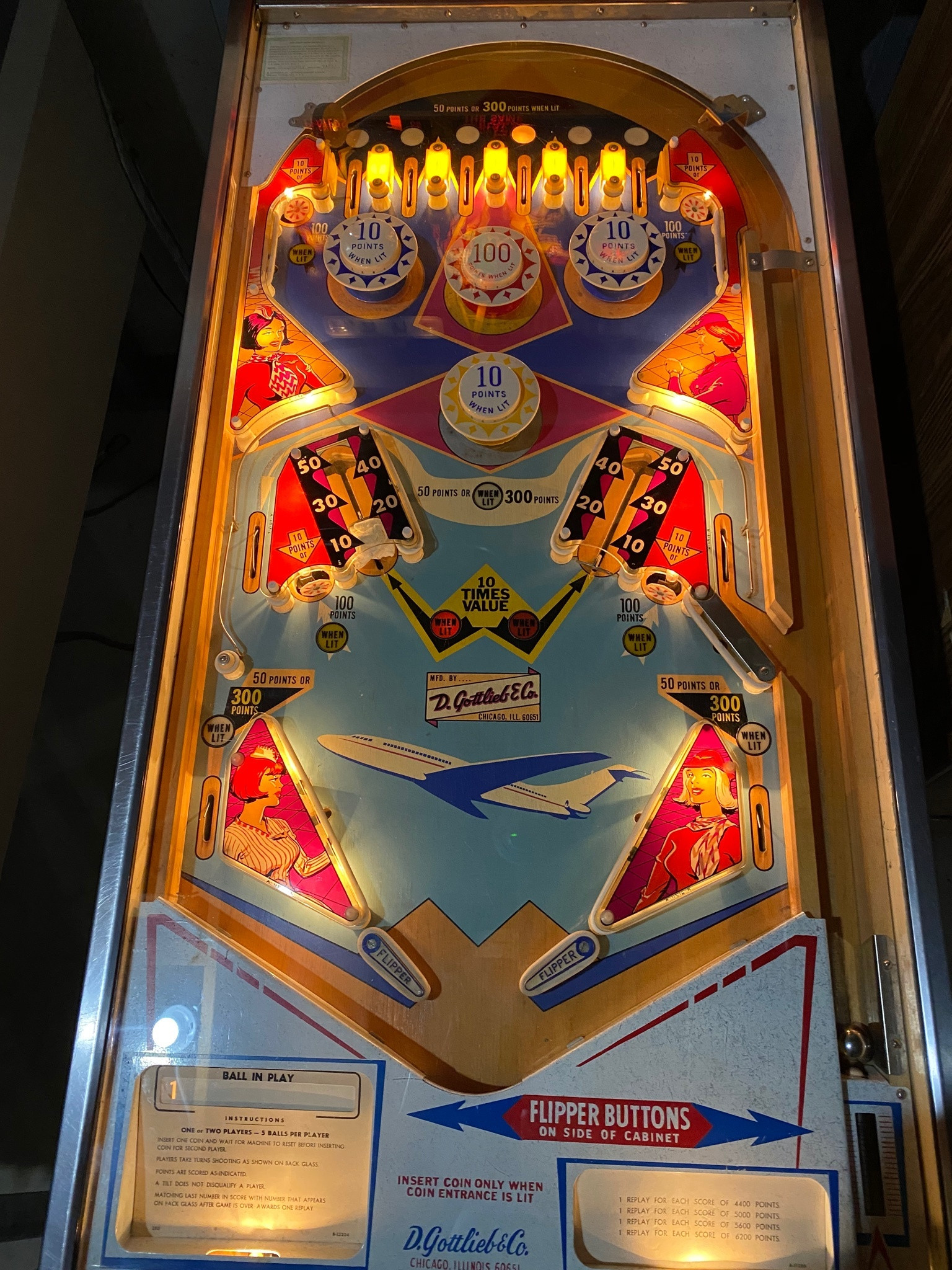 Airport Pinball Machine (Gottlieb, 1969) Image gallery