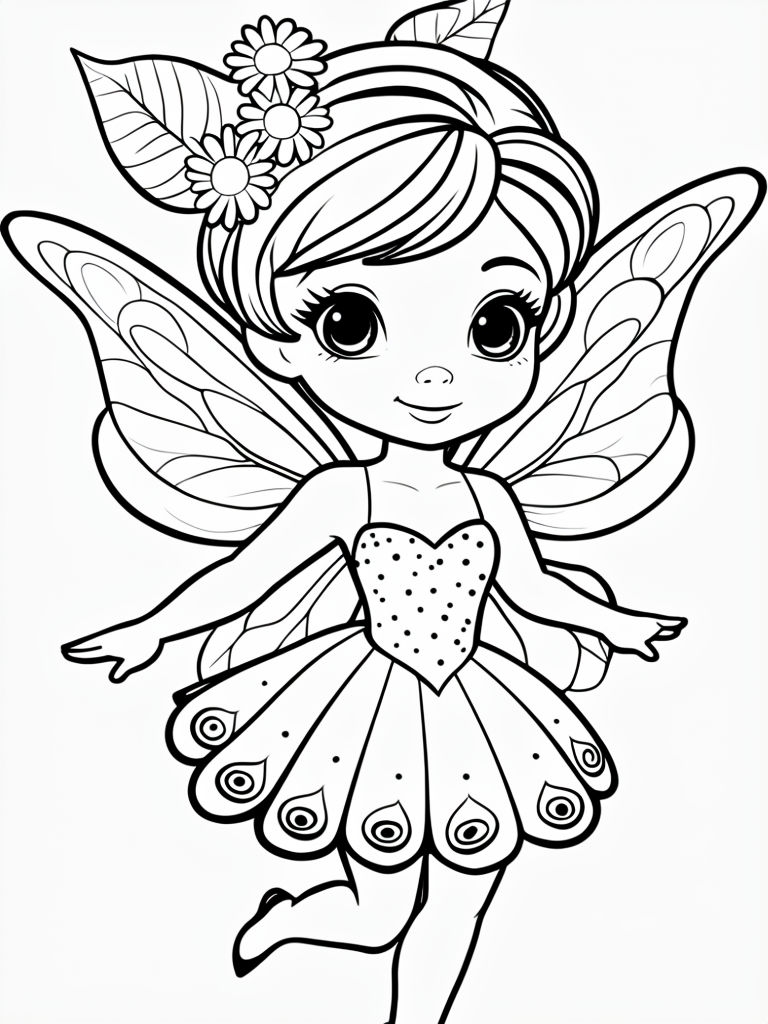 Cheerful Cartoon Wizard Line Drawing for Coloring Book Pages Playground