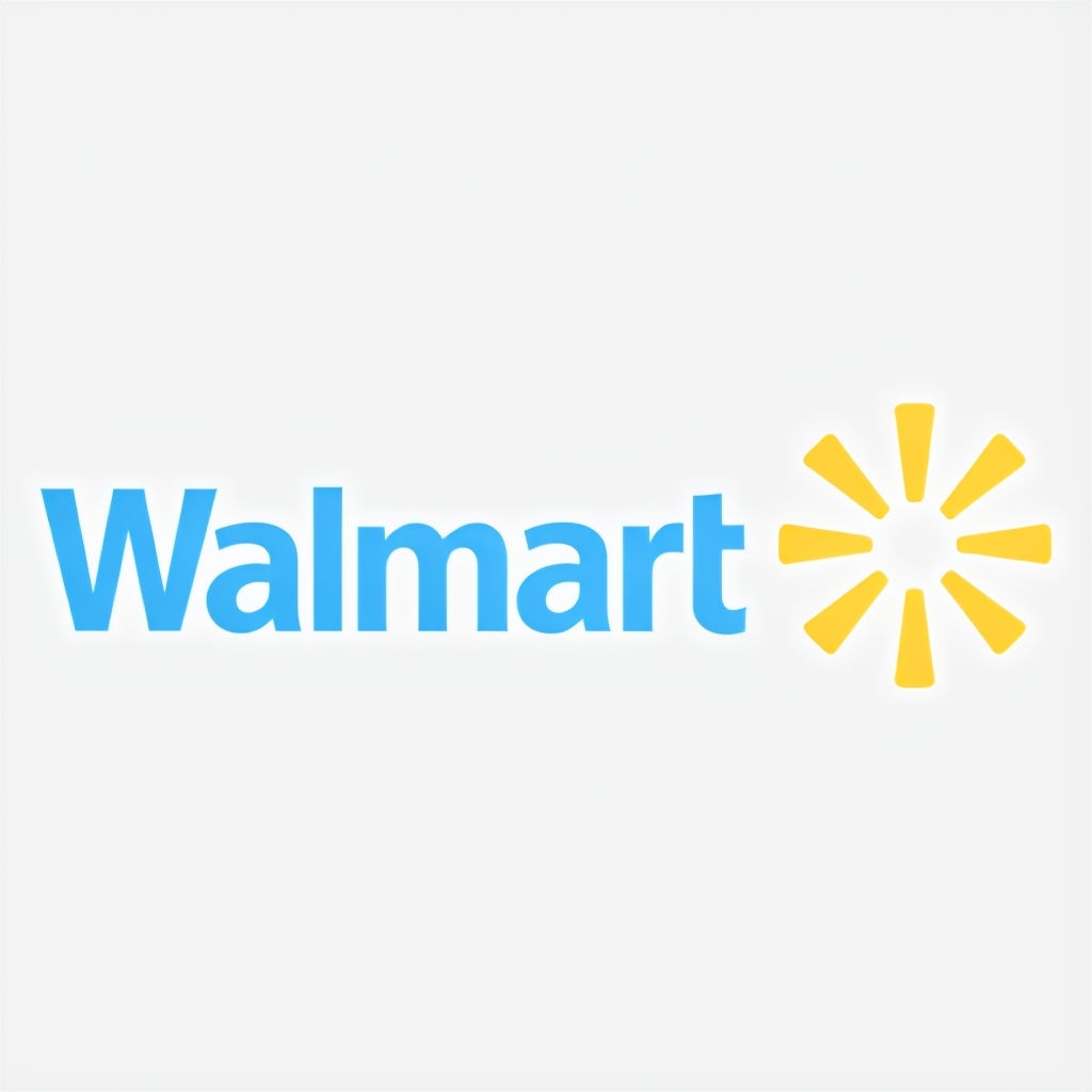 Minimalist Walmart Logo On Clean White Background Logo Playground