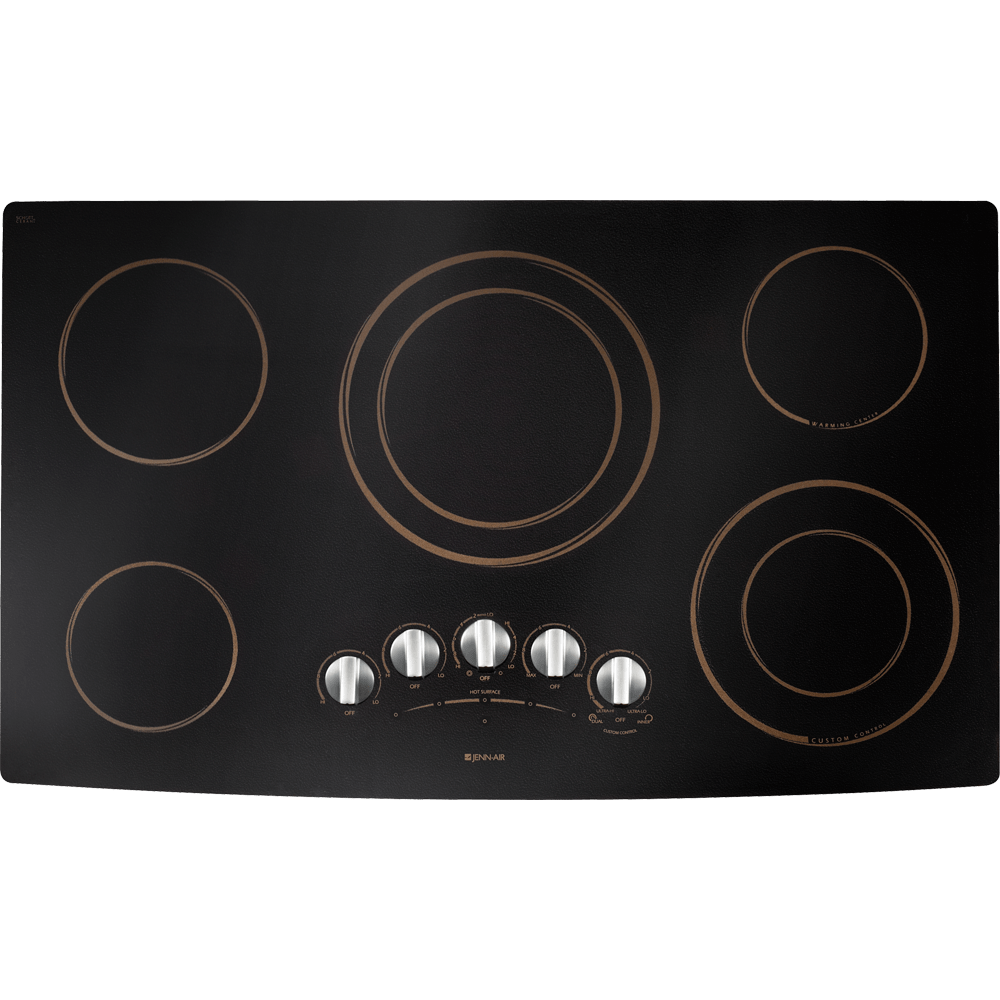 Jenn Air JEC9536BDR 36" GlassCeramic Surface Electric Cooktop with 5