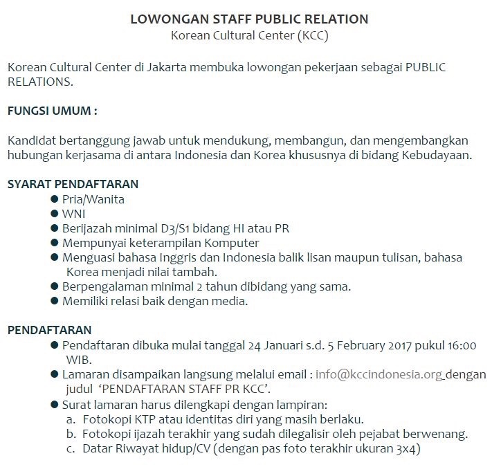 PlurkJKT nah ada lagi nih lowongan pekerjaan m22w4d Plurk
