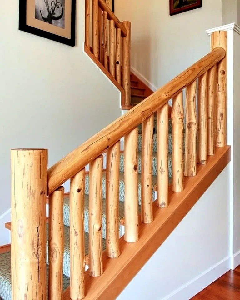 30 Farmhouse Rustic Stair Railing Ideas for A Cozy Look