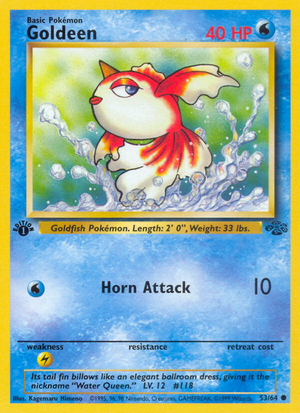 Goldeen Jungle Card Price How much it's worth? PKMN Collectors