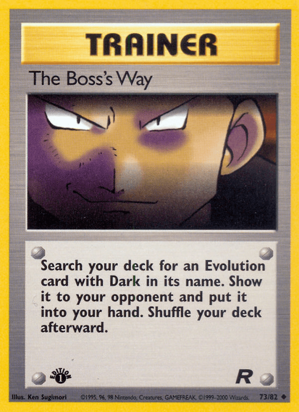 The Boss's Way Team Rocket Card Price How much it's worth? PKMN Collectors
