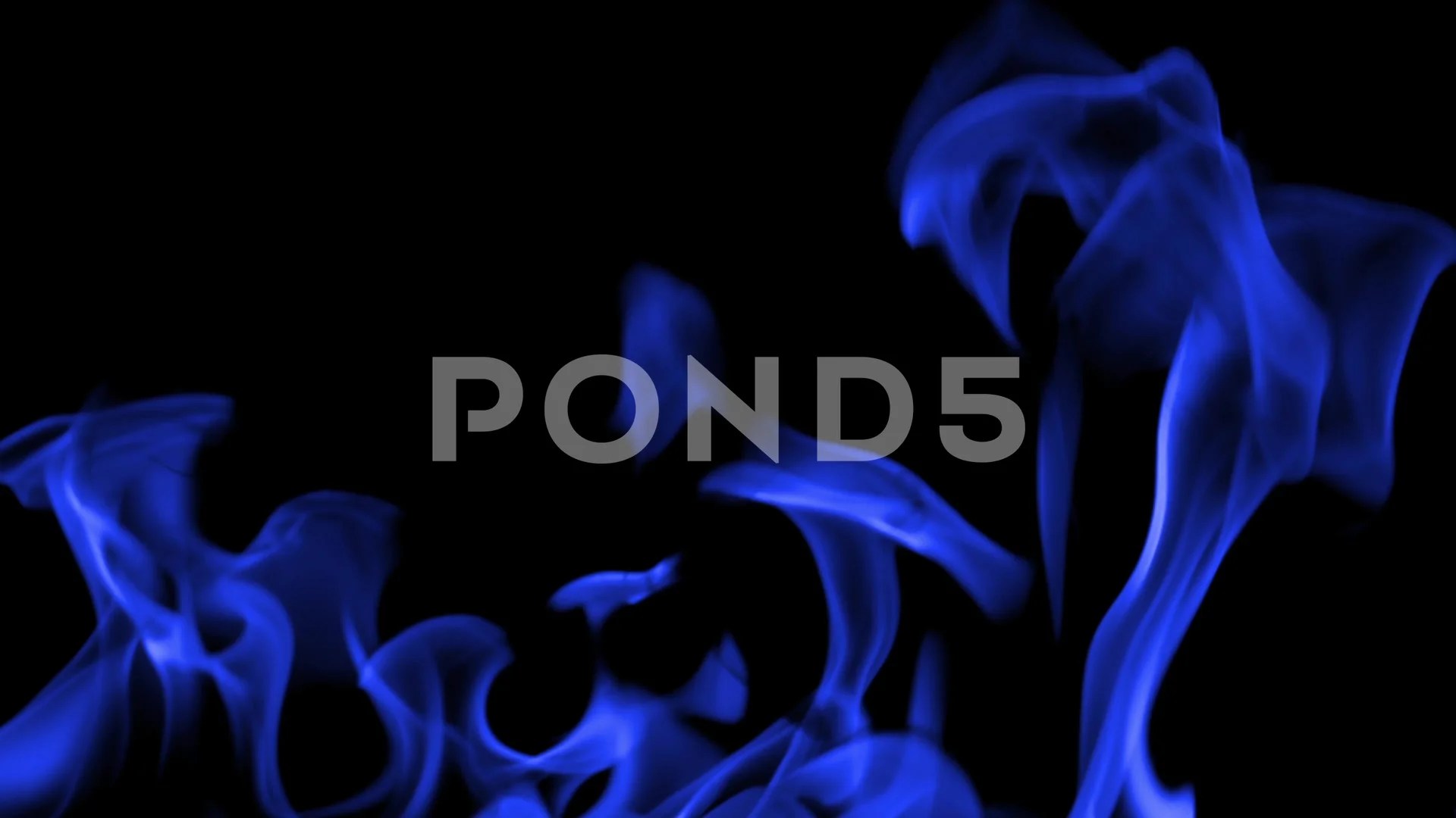 Blue Fire Flames Background