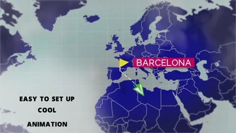 After Effects Travel Map Travel Map After Effects Templates ~ Projects | Pond5