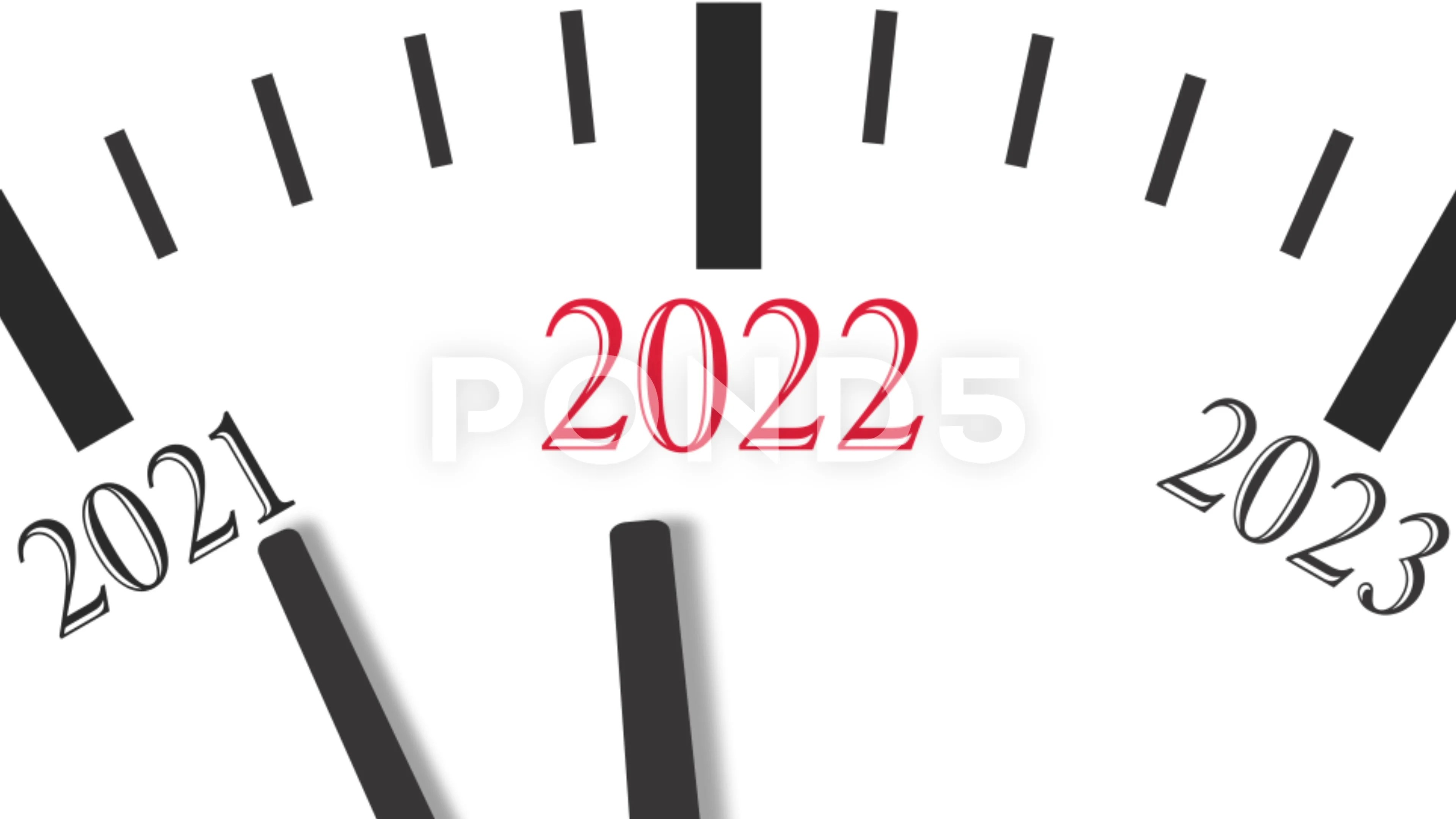 New Year Clock 2022