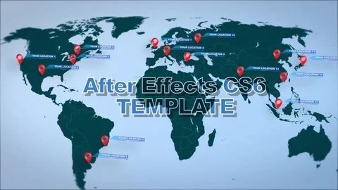 World Map After Effects World Map After Effects Templates ~ After Effects Projects | Pond5
