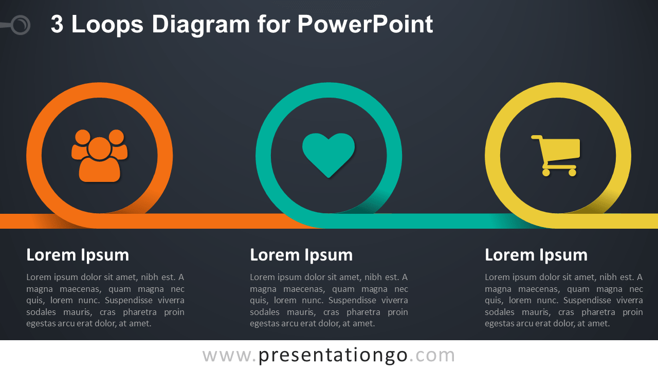 3 Loops Diagram for PowerPoint